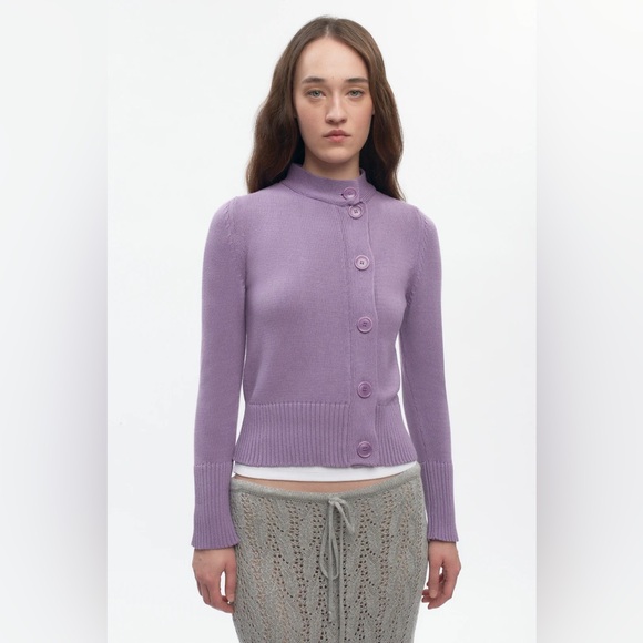 KOTN Sweaters - KOTN Asymmetric Button Cardigan